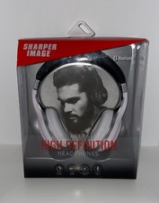 Sharper Image High Definition Wireless Bluetooth Headphones White New