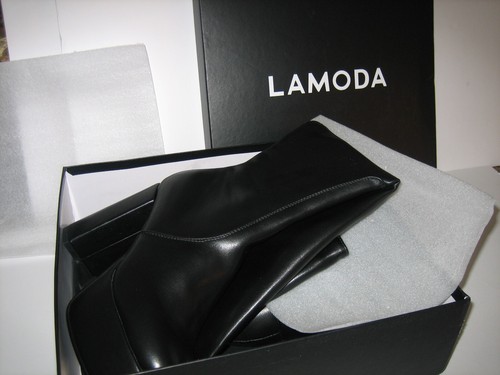 Platform Boots by "Lamoda" U.S. size 8~ Black knee high "Brand new" 22" high! - Picture 10 of 13
