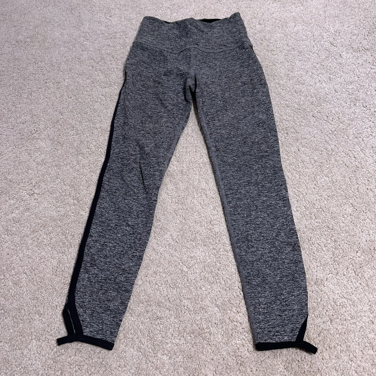 beyond-yoga high waisted stretch skinny crop heathered leggings