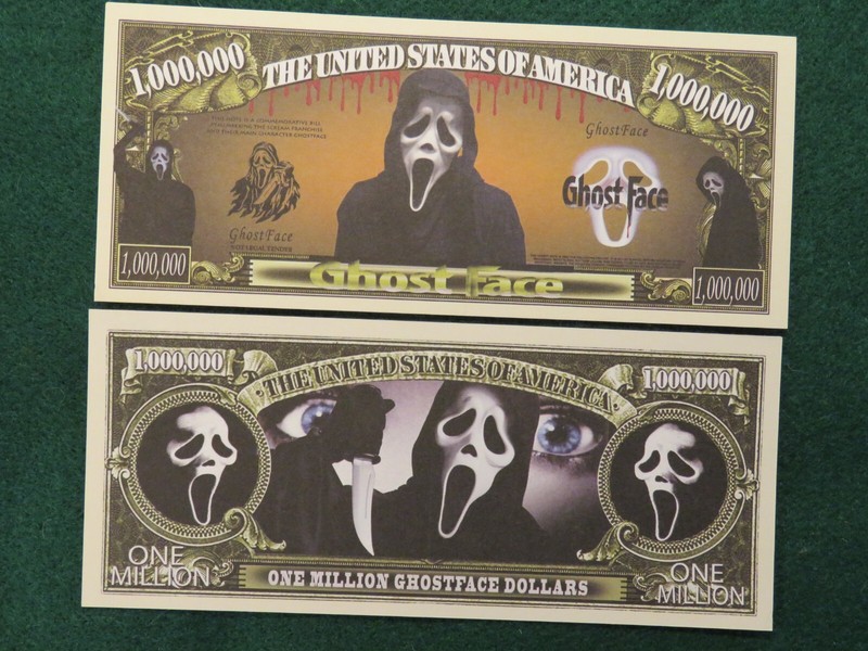 GHOSTFACE: SCREAM Film Series Antagonist ~ $1,000,000 One Million Dollars