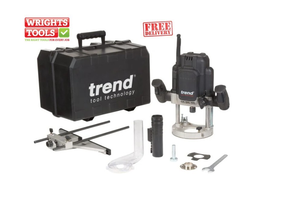Trend T12EK 2300W 1/2in Variable Speed Plunge Router Professional 110V
