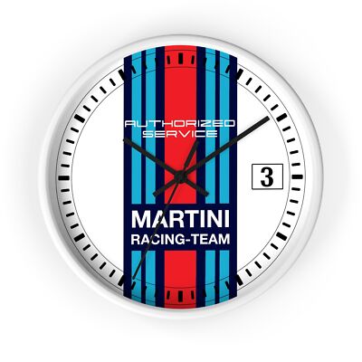 Martini Racing Team Clock (White) by Tifosi Design | eBay