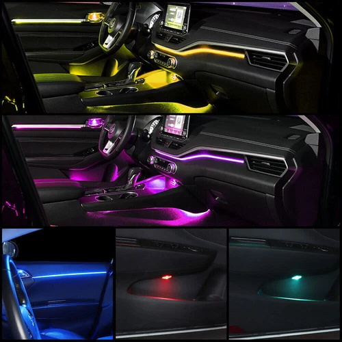 Symphony Full RGB LED Car Interior Acrylic Light Ambient Strip Light APP Control - Picture 12 of 16