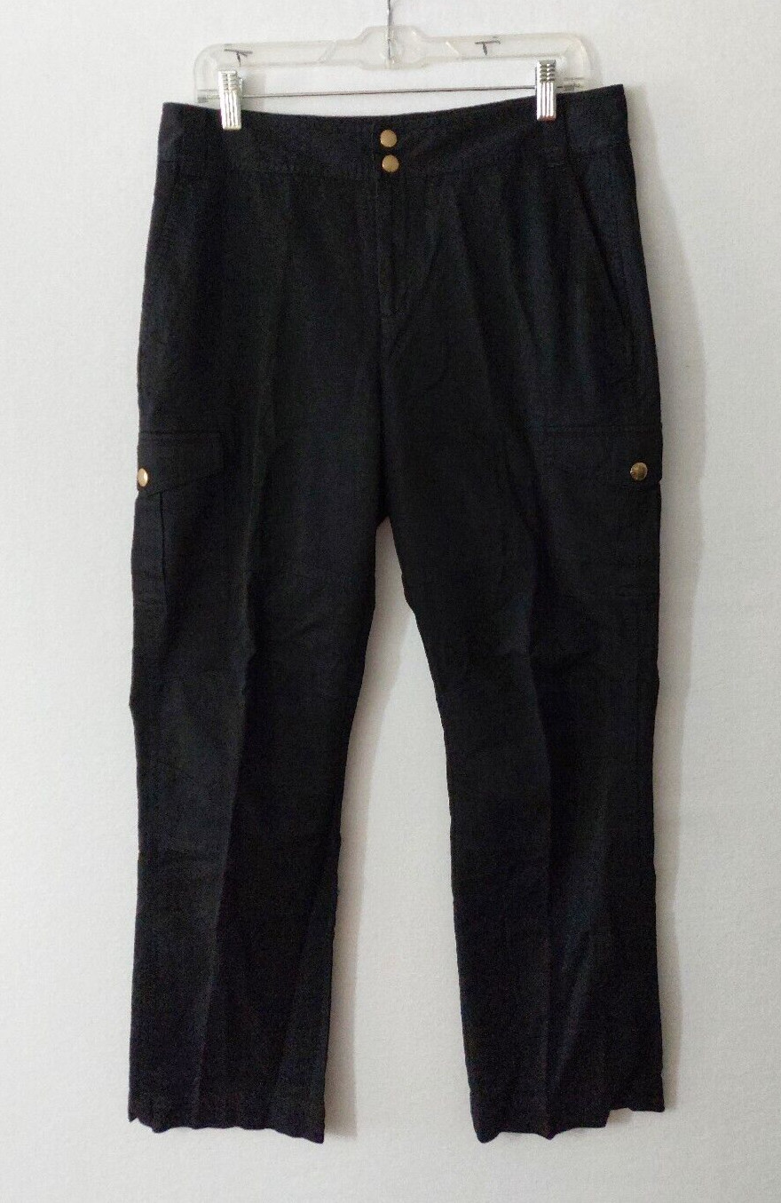 Lauren Ralph Lauren Womens Cargo Pants Size 10 Black … Gem