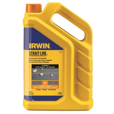 IRWIN Tools Strait Line 5lb Fluorescent Orange Marking Chalk for Layouts