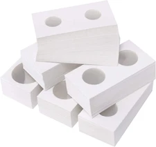 300 Pieces Cardboard Coin Holder Flip Mega Assortment 2 by 2 Inch (6 Sizes)