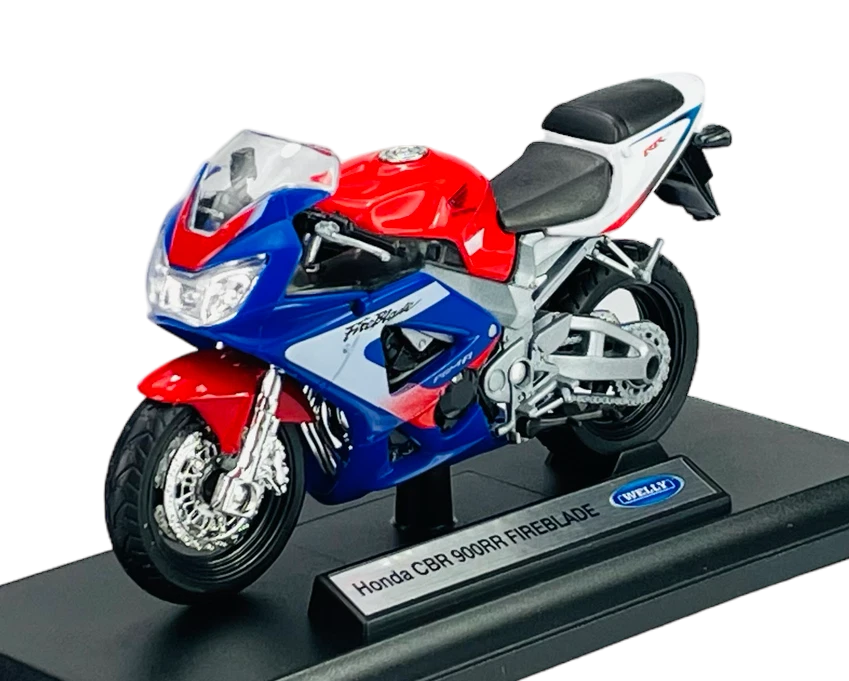 WELLY HONDA CBR 900RR FIREBLADE 1 18 DIE CAST MODEL NEW LICENSED