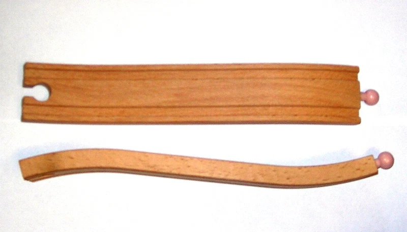 AURICH 2 Bergschienen Brückenschiene Holzeisenbahn 40764 kompatibel mit Brio