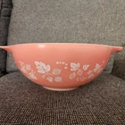 MCM PYREX Pink Gooseberry Cinderella 4 Quart Glass Mixing Bowl #444