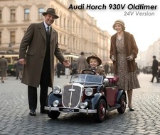 Elektro Auto Kinderfahrzeug Audi Horch 930V Oldtimer 24V 2,4Ghz Kunstledersitz