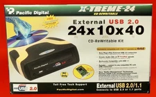 Pacific Digital Xtreme-24  External USB 2.0 CD-Rewritable Kit  24x10x40