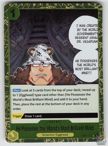 He Possesses the World's Most Brilliant Mind OP07-114 (Pirate Foil) - Premium Booster -The Best- Vol. 2