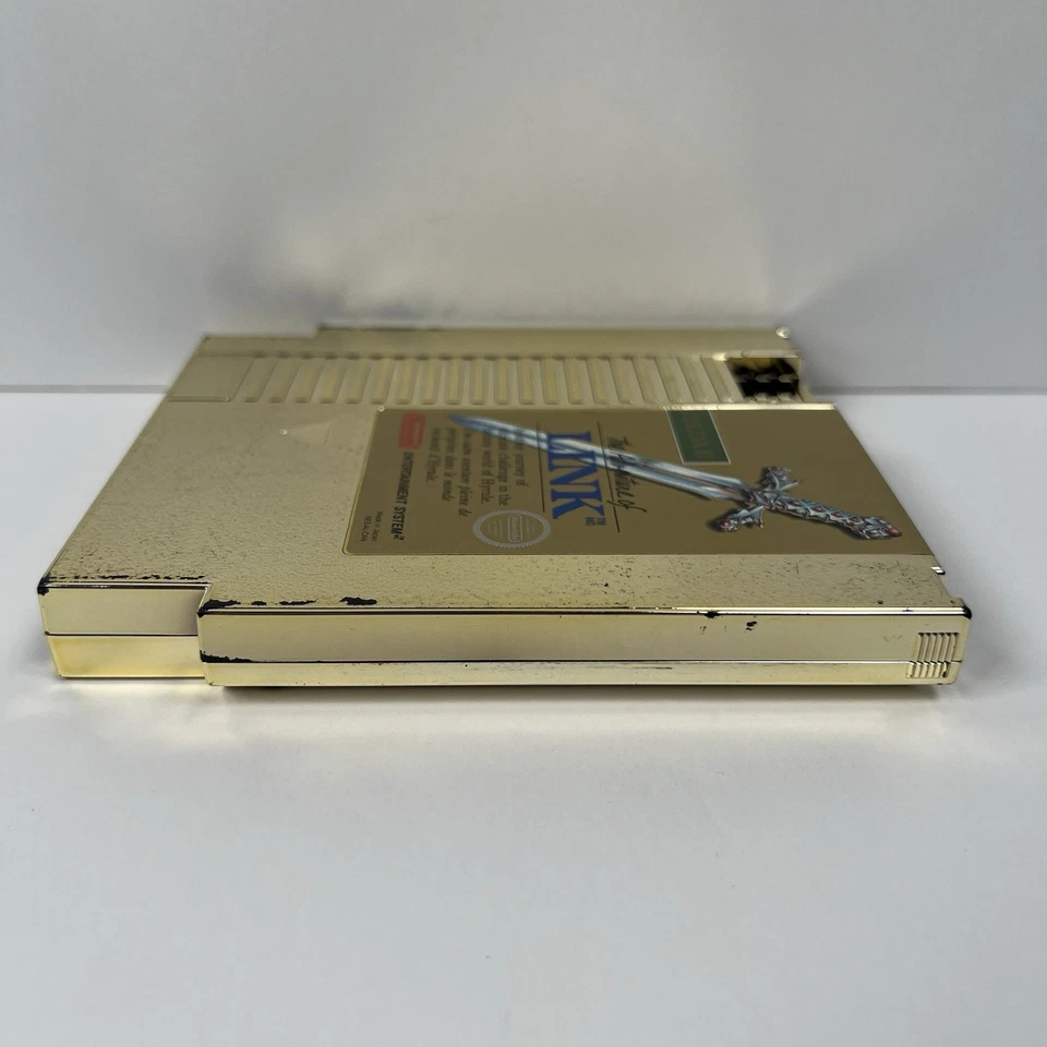 Zelda II 2 : The Adventure of Link Gold (Nintendo NES, 1988) Authentic - TESTED - Image 4 of 4