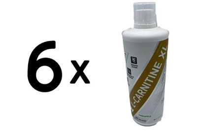6 x Dorian Yates Liquid L-Carnitine XL, Pineapple - 1000 ml. (23,33 EUR/L)