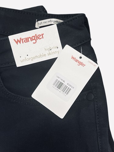 Wrangler Damenjeans hoher Bund unvergesslich Skinny schwarz Größe 8/29 x 28 - Bild 13 von 14