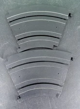 Aurora AFX 6" 1/8 Curve Tracks No. 2540 2 Pieces No Bad Tabs Race Ready