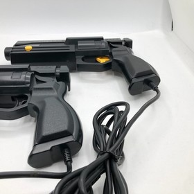 Sega Saturn Gun Controller Virtua Cop HSS-0152 HSS-0122 set Box CRT TV Tested