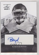 2021 Leaf Ultimate Draft Portrait Black and White 1/99 Rakeem Boyd Auto 4xw