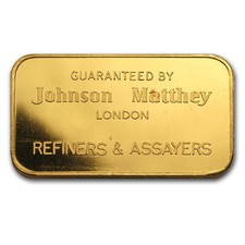 1 oz Gold Bar - Johnson Matthey-London 4969.76 per troy oz