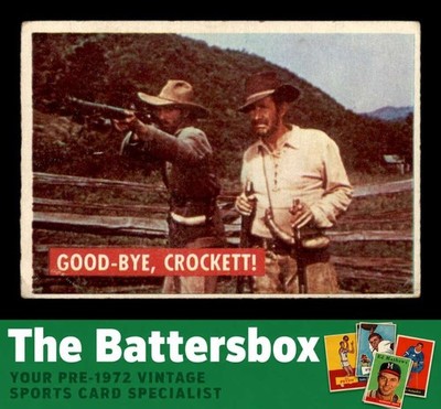 1956 Topps Davy Crockett Green #38 Good-bye, Crockett   VG X3748991