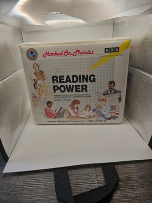 Vintage 1992 SRA Hooked On Phonics READING POWER Cassette Tapes with Books