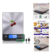 Digitale K&uuml;chenwaage K001, 15 kg Pr&auml;zise Lebensmittelwaage mit TARE-Funktion