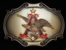 PH13158 NOS VINTAGE 1978  ANHEUSER-BUSCH  BEER BREWING COMPANY BELT BUCKLE