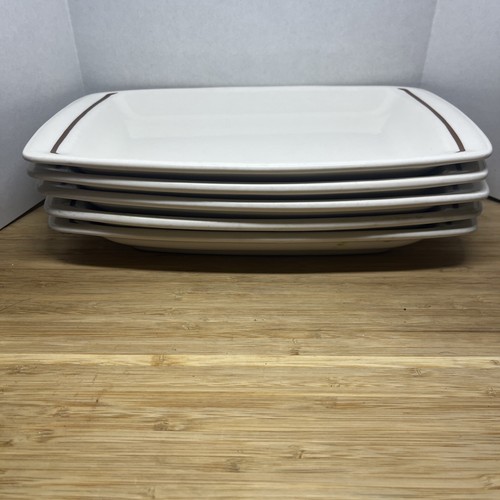 Vintage Mark Buffalo Restaurant Ware Rectangular Plates Set of 7 - Picture 4 of 10