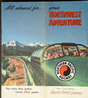 #ad #ad **VINTAGE 1960 NORTHERN PACIFIC RAILROAD NORTHWEST ADVENTURE BROCHURE** $15.00