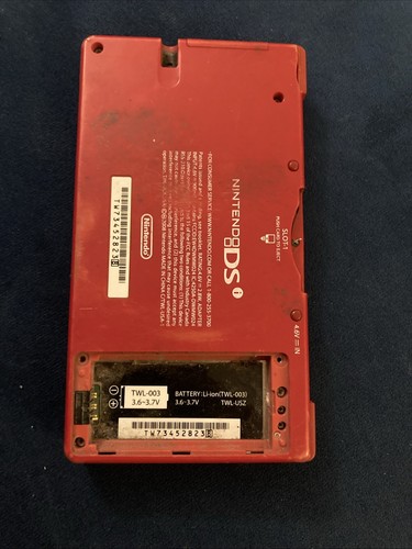 Nintendo DSi TWL-001 Handheld Portable Video Game Console Red NDS Y2K FOR PARTS - Picture 2 of 7