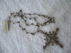 A VINTAGE GEO ART CYNTHIA GALE STERLING SILVER STYLIZED CROSS PENDANT NECKLACE — photo 3