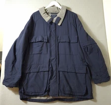 Daniel Cremieux Collection Field Jacket Men's  XL Navy Nylon Fleece Utility Coat