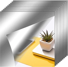 Flexible Mirror Sheets Self Adhesive Non Glass Mirror Tiles Stickers for Home Wa