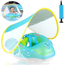 Baby Schwimmring Aufblasbare Schwimmflügel Kinder Schwimmen Float mit Markise
