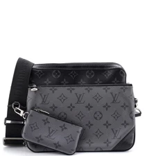 Louis Vuitton Trio Messenger Bag Reverse Monogram Eclipse Canvas