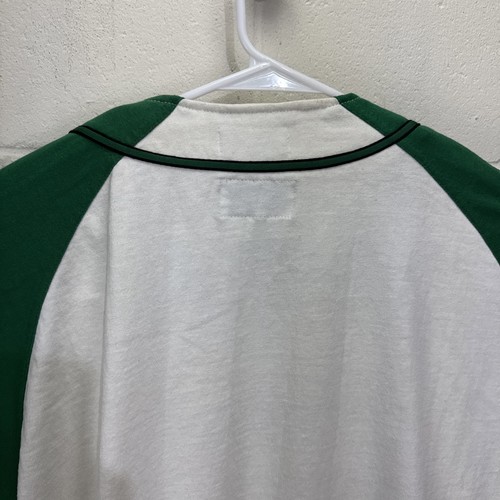 Maglia baseball vintage anni 90 starter Boston Celtics NBA grande bianca con bottoni - Foto 14 di 18