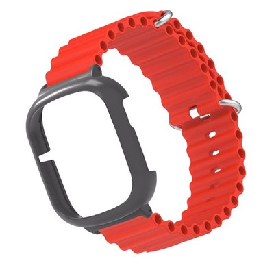 Silicone Watch Band With Case Replacement For Honor 4 Adjustable Anti Falling