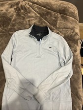 Vineyard Vines 1/4 Zip Pullover Medium Youth Powder Blue