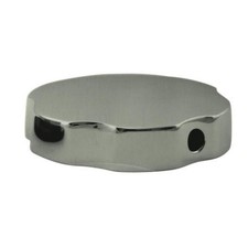 74mm Bathtub Rotating Knob Brass Brushed Overflow Prevention Bath Control Knob