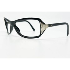 Donna Karan Eyeglasses Womens Black Rhinestone DK 1022-B 60-16-120