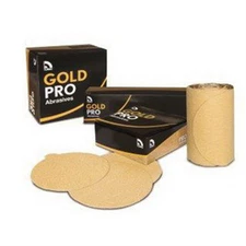 USC ABRASIVES Gold Pro 080608 Sanding Disc Roll, 6 in Dia, P120 Grit, Paper Back