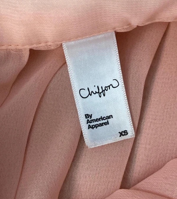 Calças de chiffon plissadas cintura alta transparente vestuário americano - Imagem 4 de 4