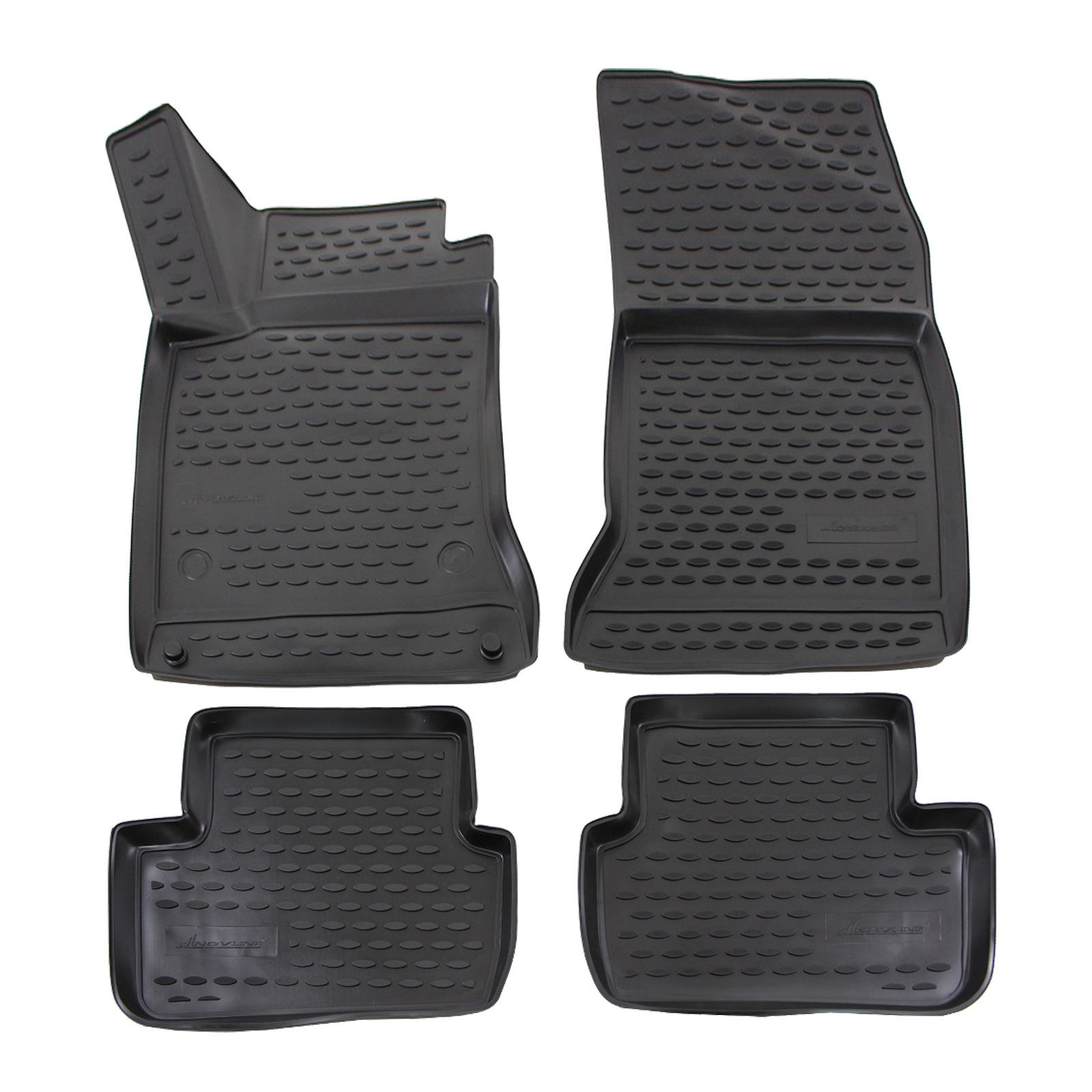 Tapis de sol en caoutchouc pour Mercedes Classe A W176 de 2012 à 2018 noir