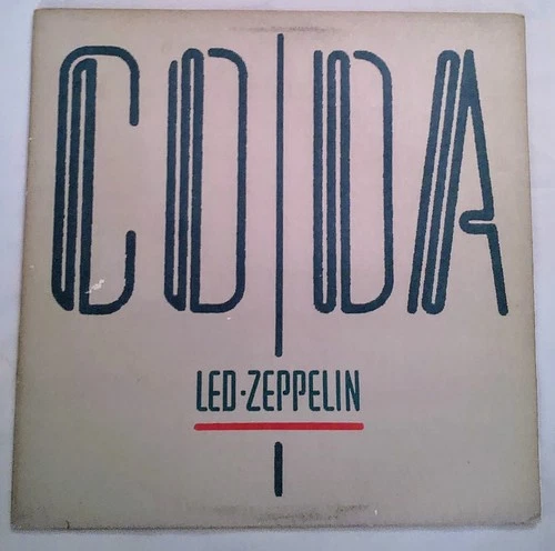 Led Zeppelin Coda Vintage Record LP 1982 Vg/ Vg+ Condition