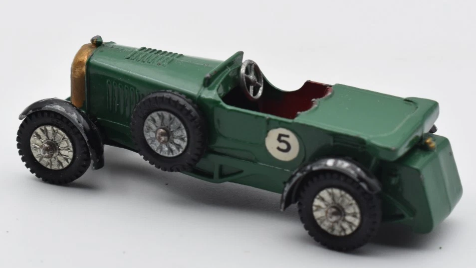 Matchbox MoY Yesteryear Y5 Le Mans Bentley green, green soft top. Lesney England - Image 3 of 4