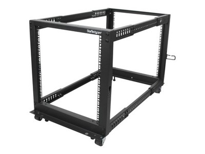 StarTech.com 12U Adjustable Depth Open Frame 4 Post Server Rack Relais-Rack