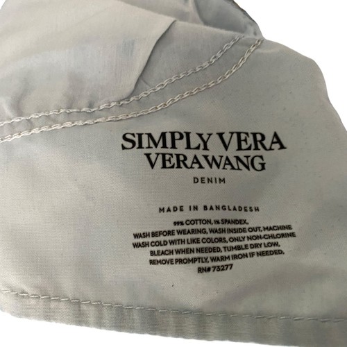 Pantalones de mezclilla para mujer Simply Vera Wang talla 18 elásticos tiro medio - Imagen 11 de 13