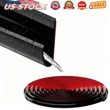 16FT RV Rain Gutter Plastic Drip Rail PVC Rain Strip Roof Rain J Shape Universal
