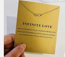 Gold Dainty Infinity Pendant Necklace, Infinite Love, Gifts for Her, 18"
