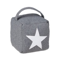 TüRstopper Stern TüRpuffer Grau TüRsack Mit Griff 1,3 Kg TüRpuffer Stoff